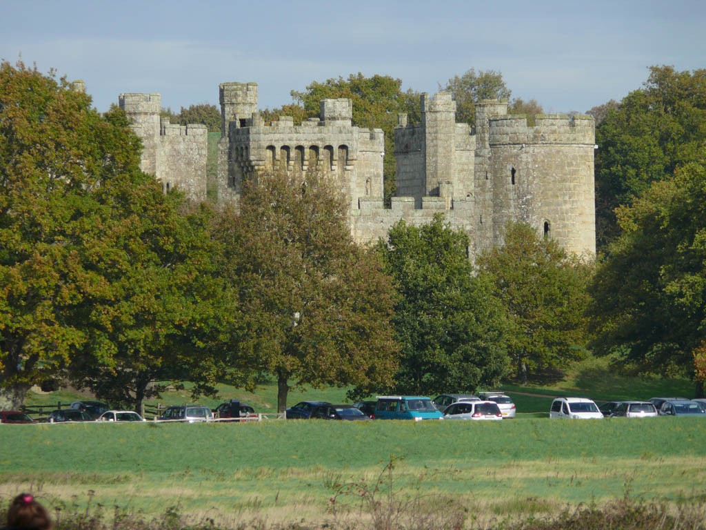 View of Bodiam Castle from Bodiam Station