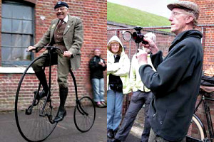 Vintage bike demonstration